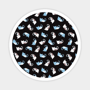 funny sleeping cat pattern I Magnet